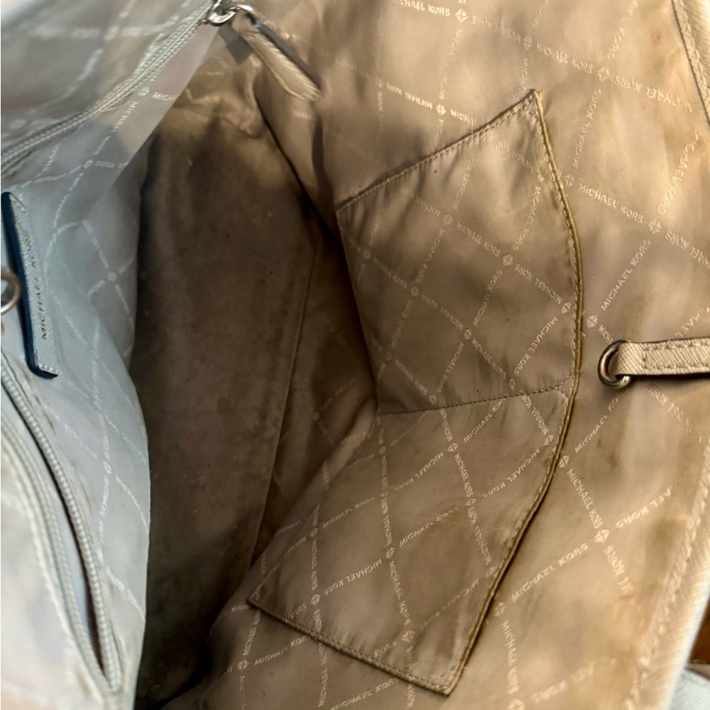 Michael Kors Soft Gray Saffiano Tote - Picture 8 of 8